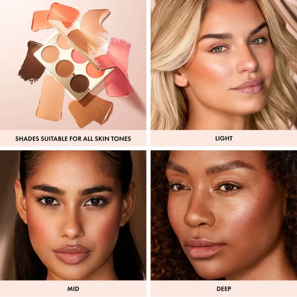 Iconic London Multi-use Cream Blush, Bronze and Highlight Palette any skin tone - Picture 3 of 5